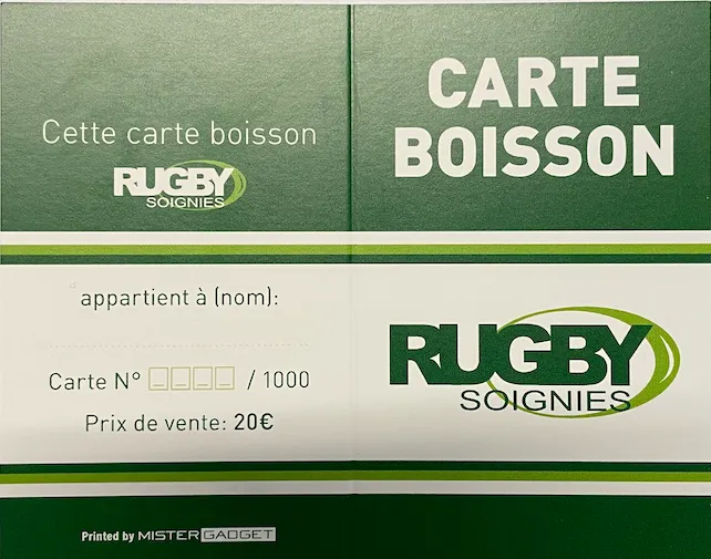 Carte boissons - 2,5€ offert